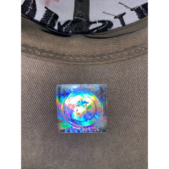 USMC Khaki Green Cap w/Eagle Crest & branded USMC license hologram. - Picture 4 of 6